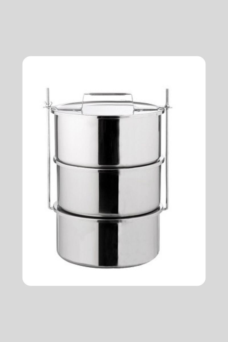 18X8 3 Lü Sefertası Çelik 4 Kişi Vidalı