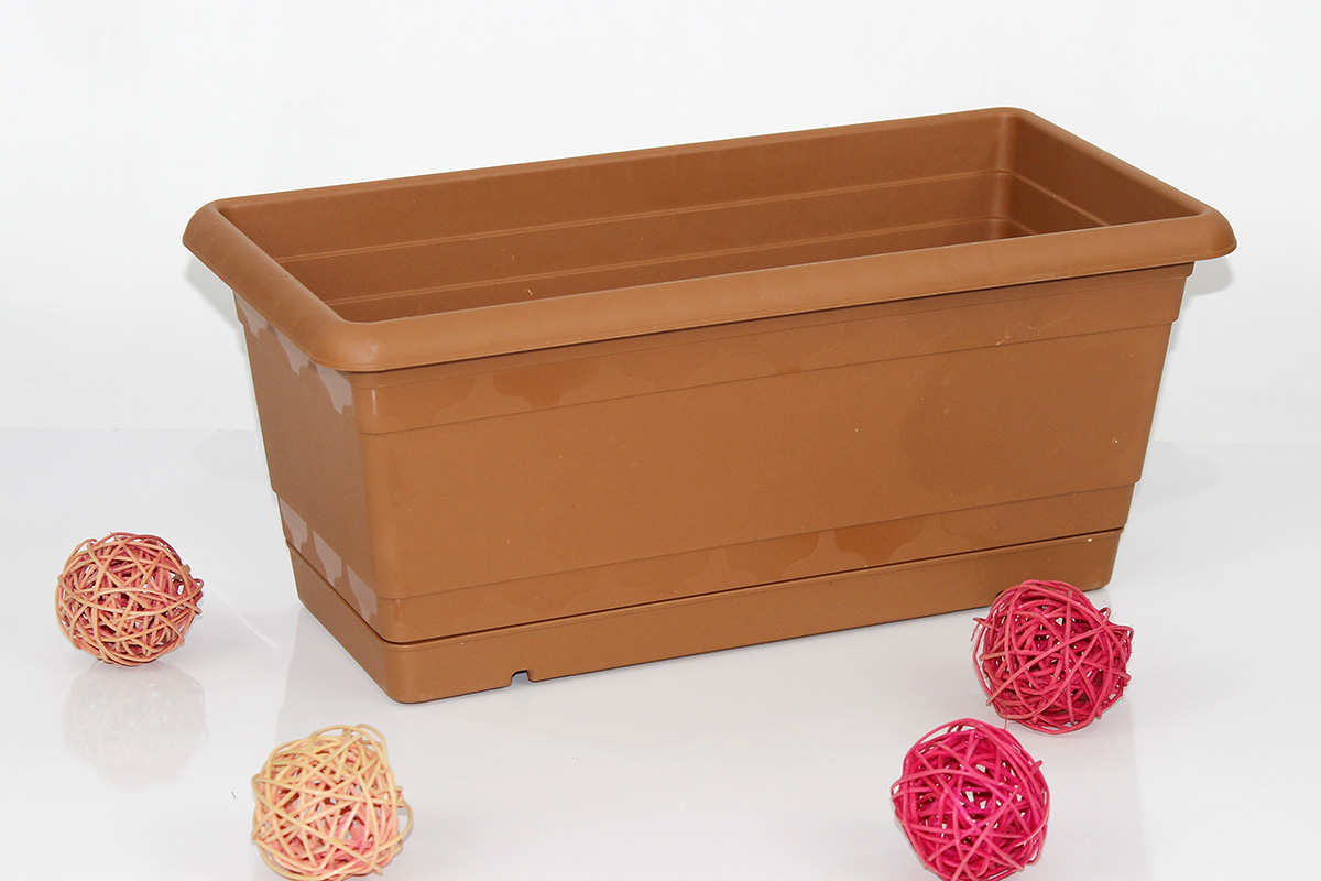 3 No Toprak Balkon Saksı Tk 50 Cm K513