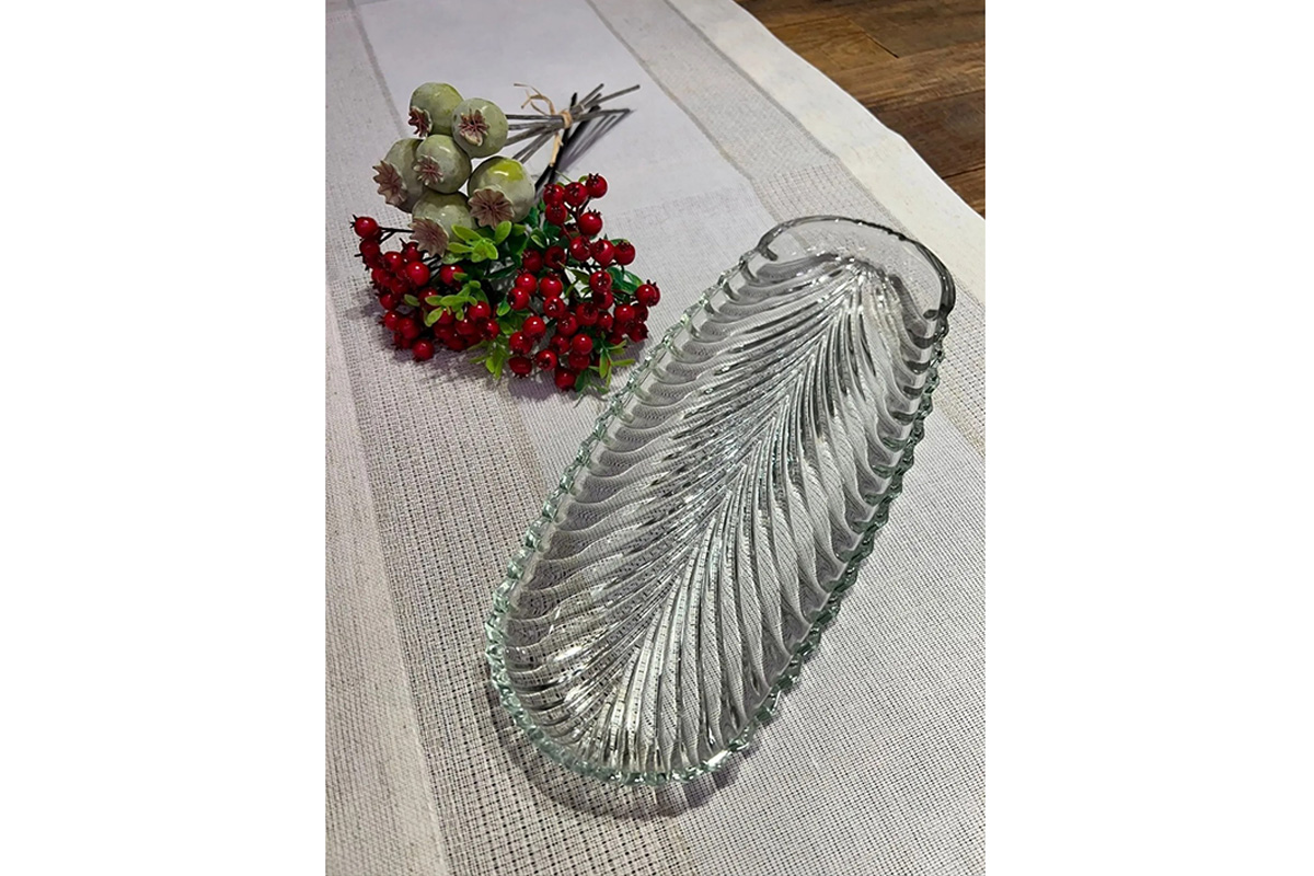 Cam Kayık Santa 32 Cm PL1110