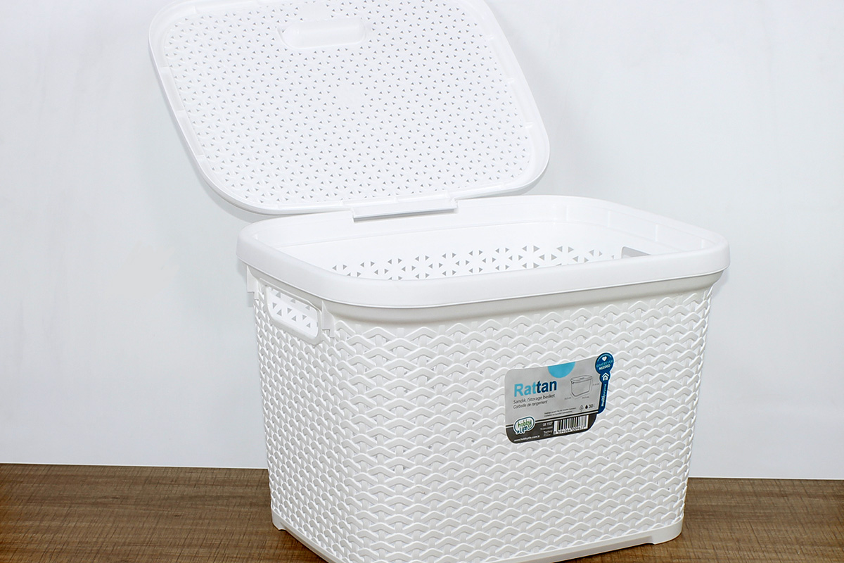 Rattan Kapaklı Sepet Hob.8-1107