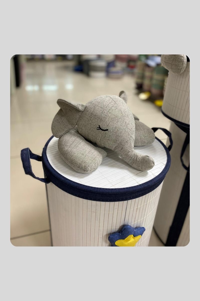 Ahşap Kirli Çamaşırlık Fil 35x46 35RD