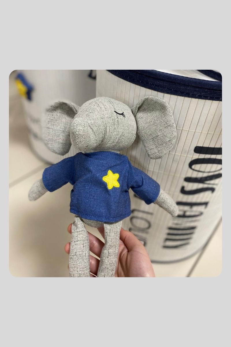 Ahşap Kirli Çamaşırlık Fil 40x52 35RD