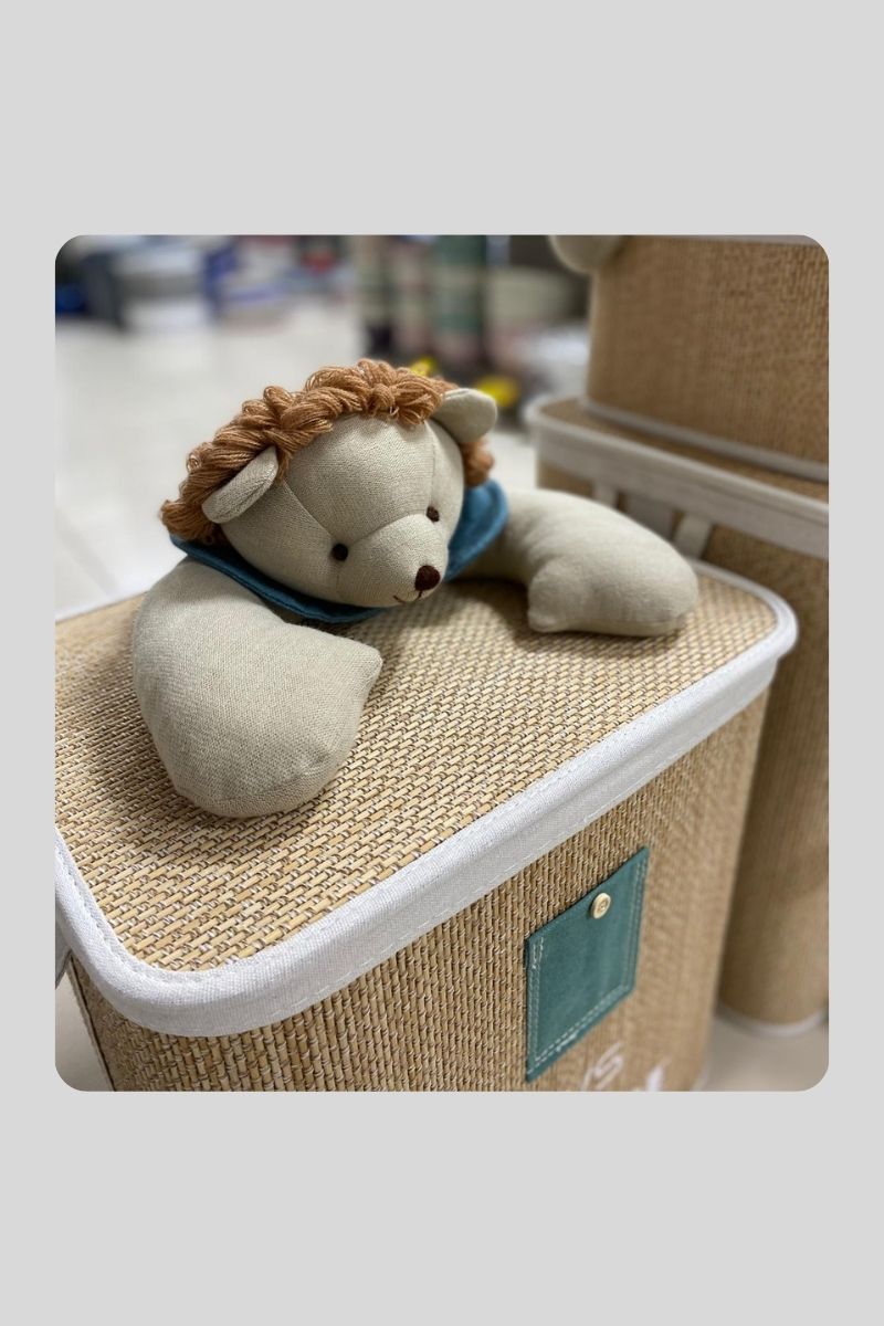 Ahşap Kirli Çamaşırlık Kirpi 40x30x40 30AB