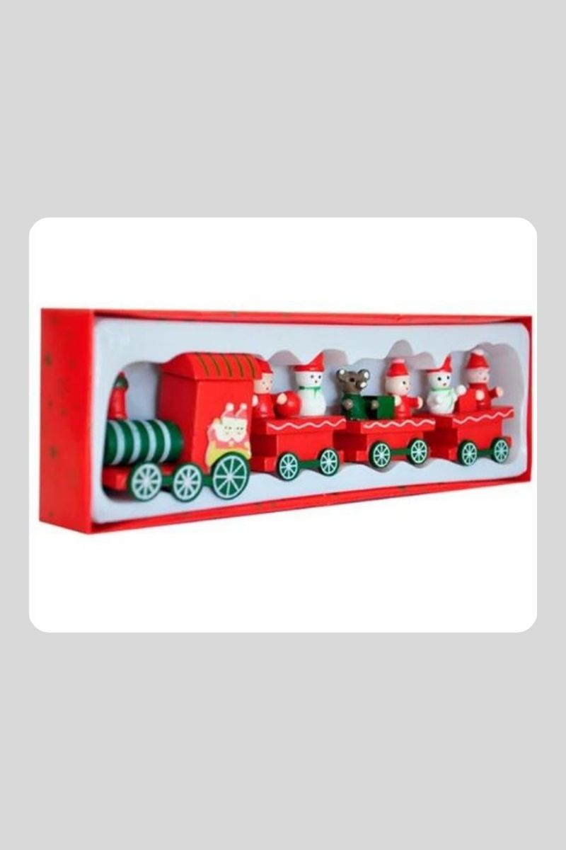 Ahşap Yılbaşı Tren 40932-33-34-35