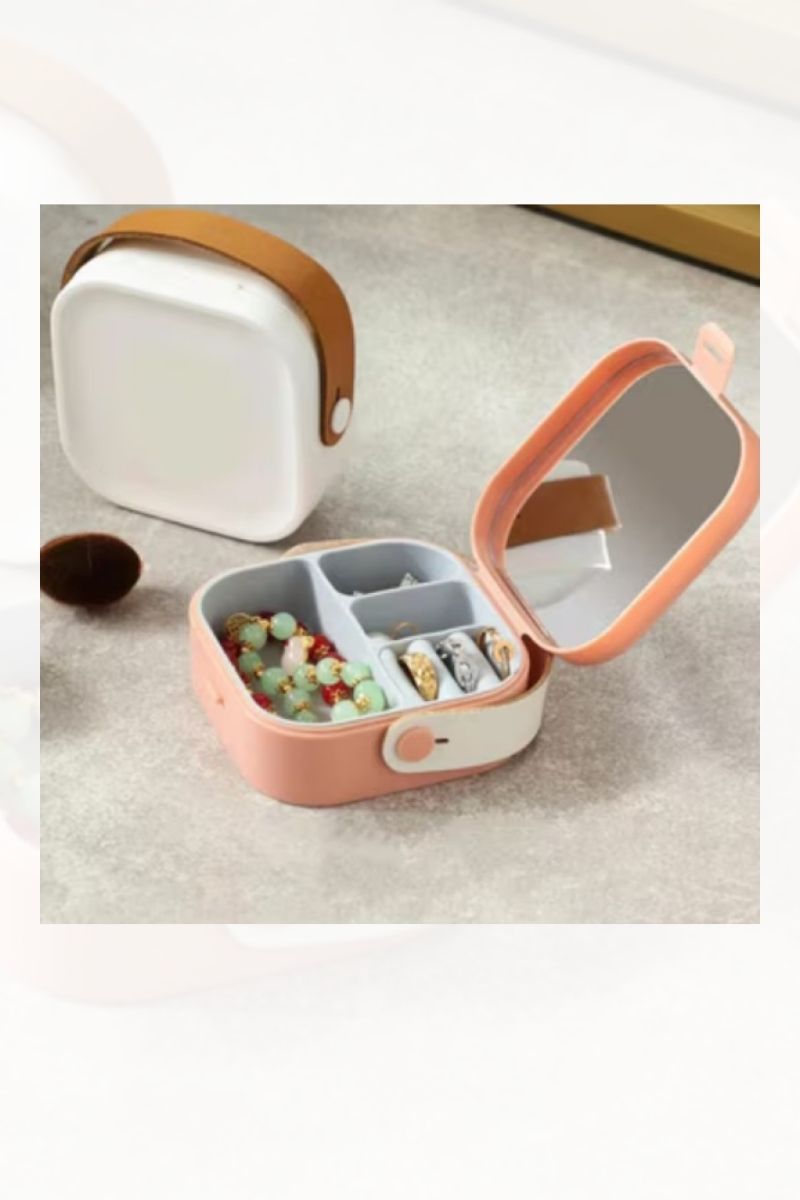 Aynalı Makyaj-Takı Kutusu Mini Ur3464
