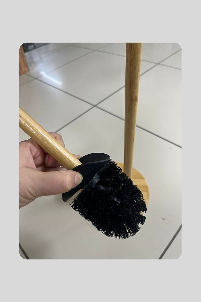 Bambu Standlı Yedekli Wc Kağıtlık+Fırça 3844