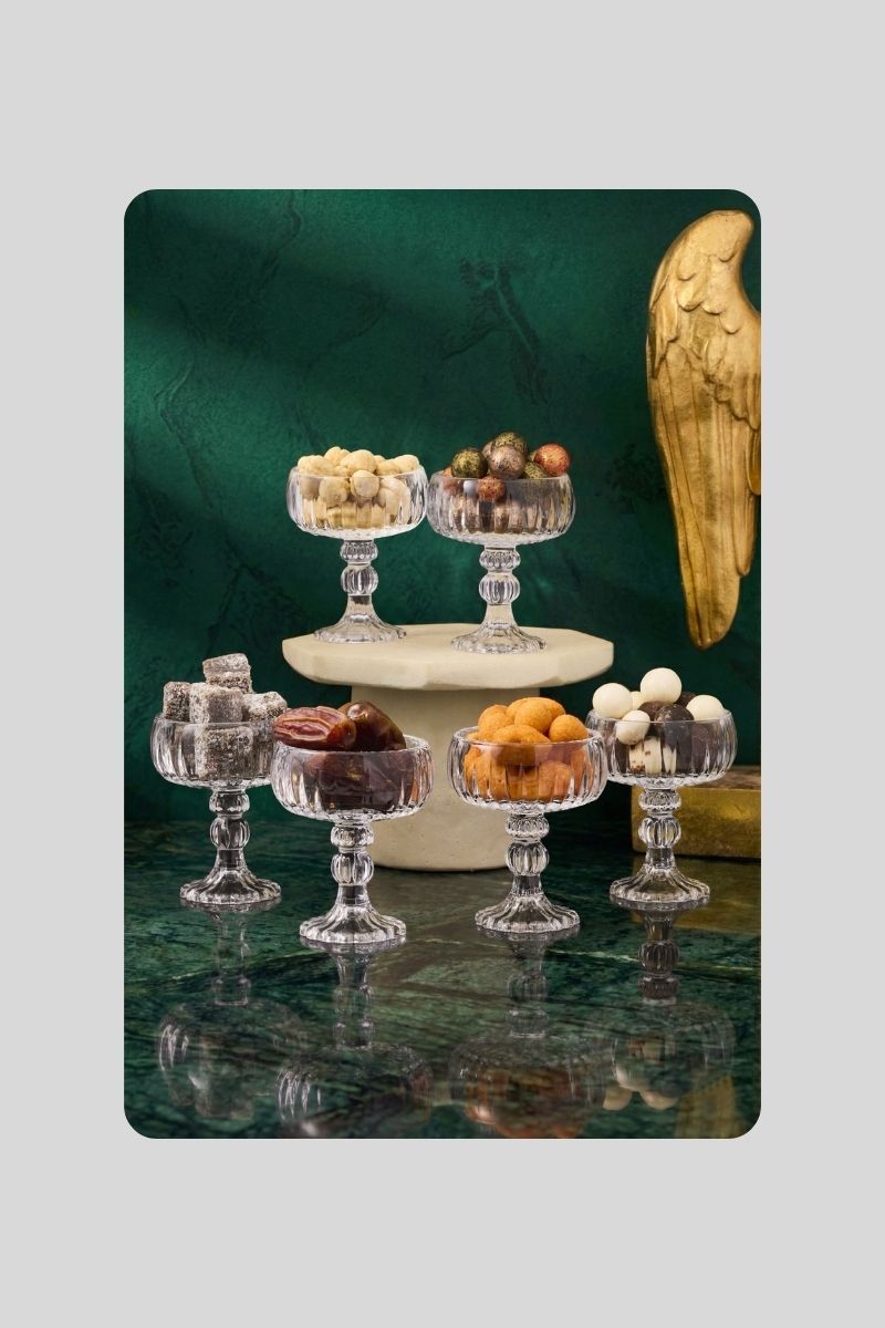 Cam Ayaklı Sunumluk Lvn48712