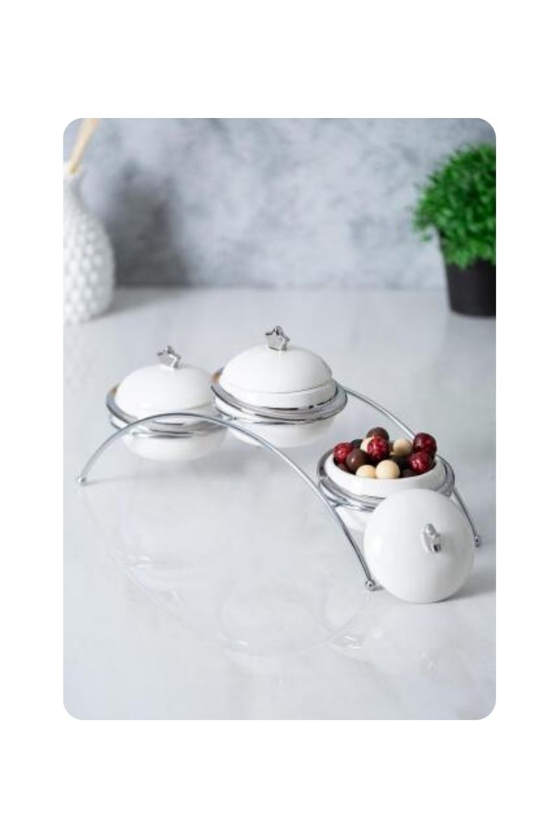 Felix 3 Lü Sunumluk Metal Standlı 5230