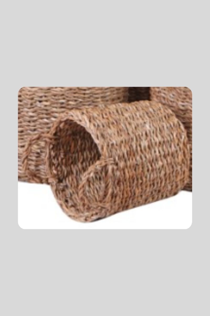 Hasır Kulplu Sepet 25 Cm 13021