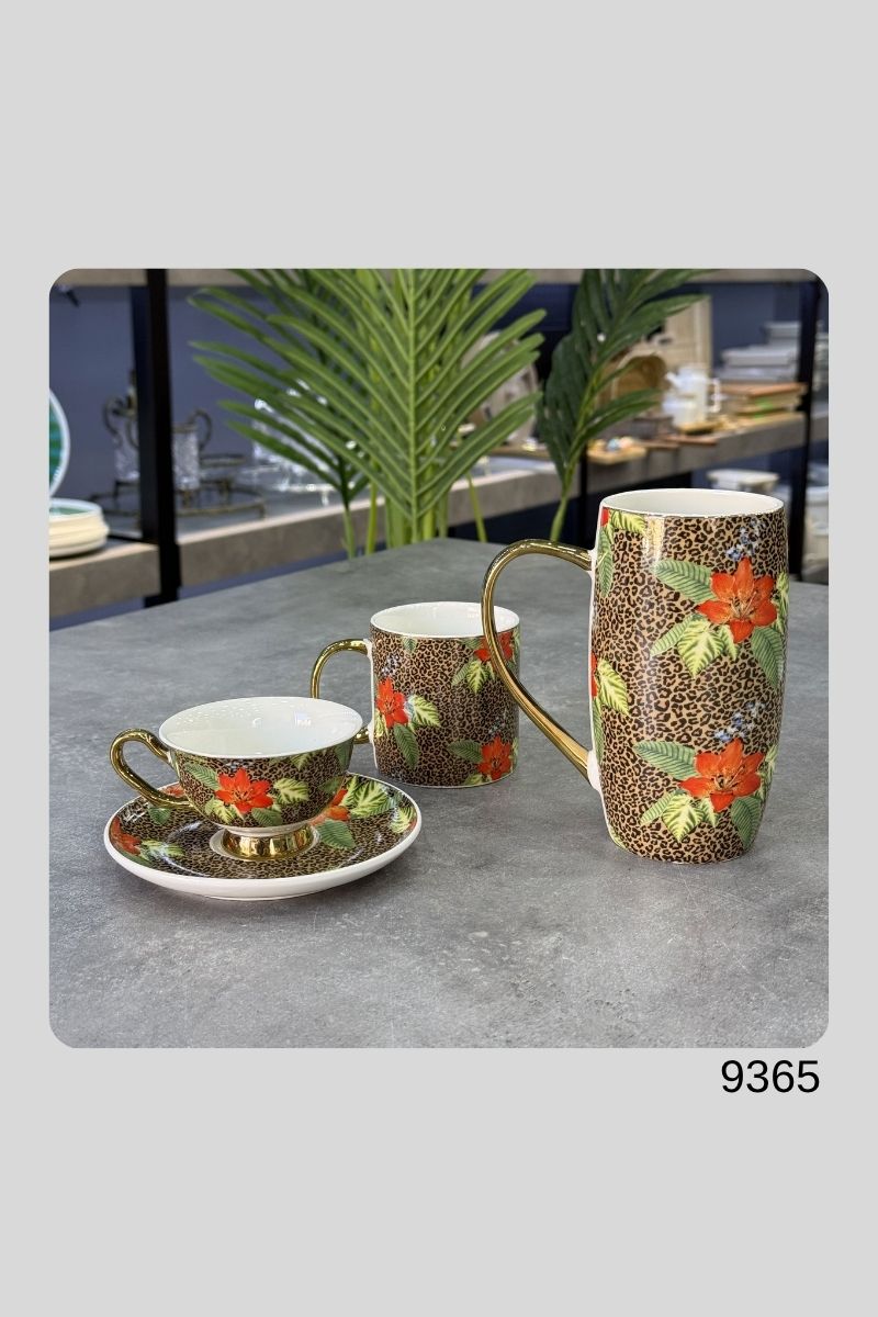 Kahve Fincanı ve Kupa Seti 3 Lü 9365