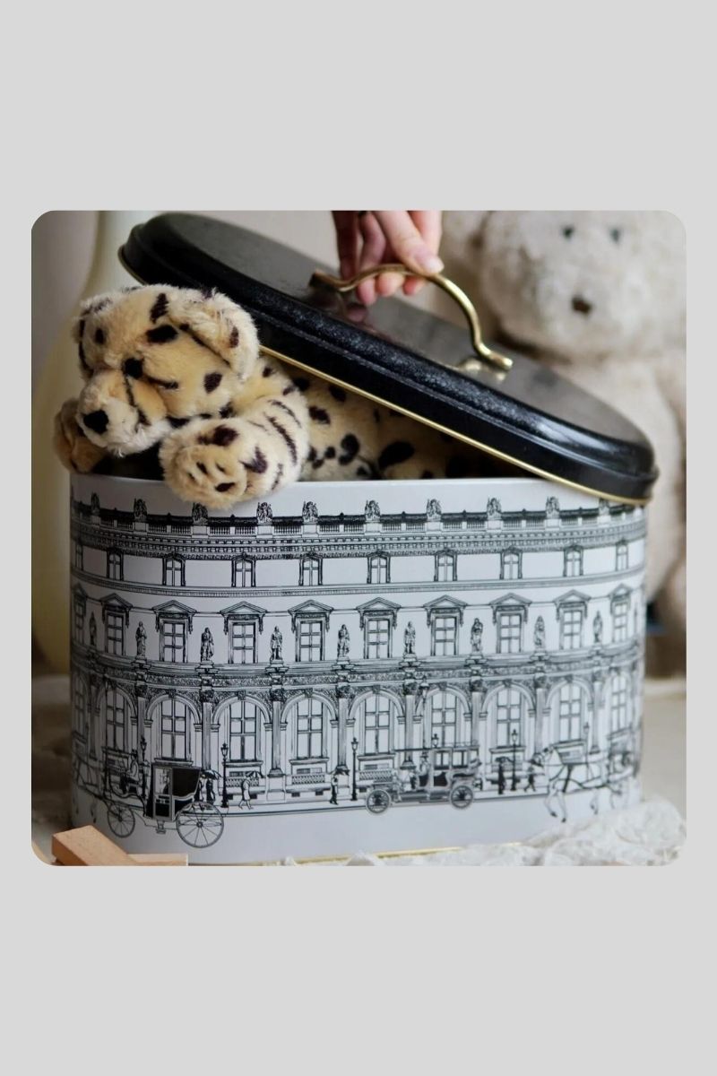 Metal Ekmeklik Desenli Oval 33x17 cm