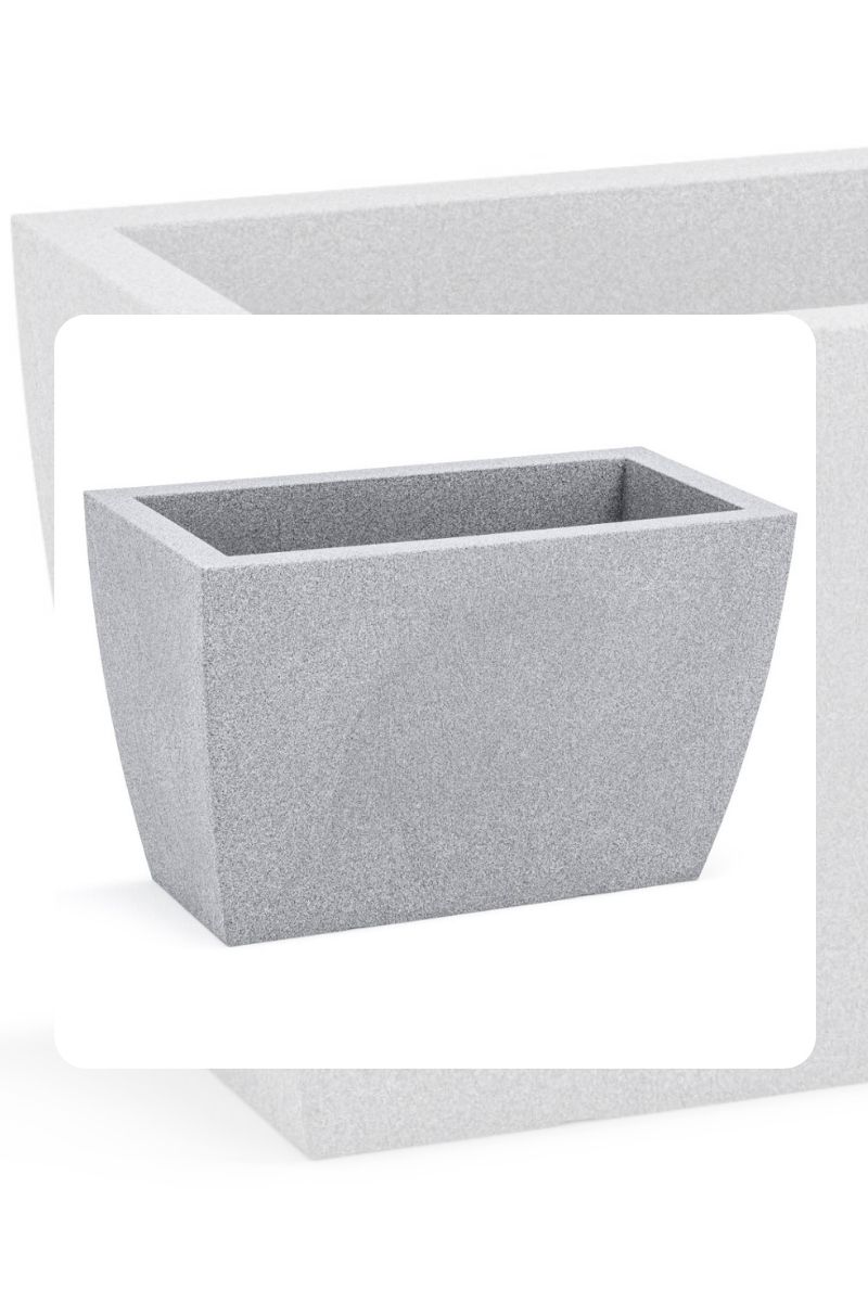 Milas Saksı 80x40x50 Gri 90 lt 