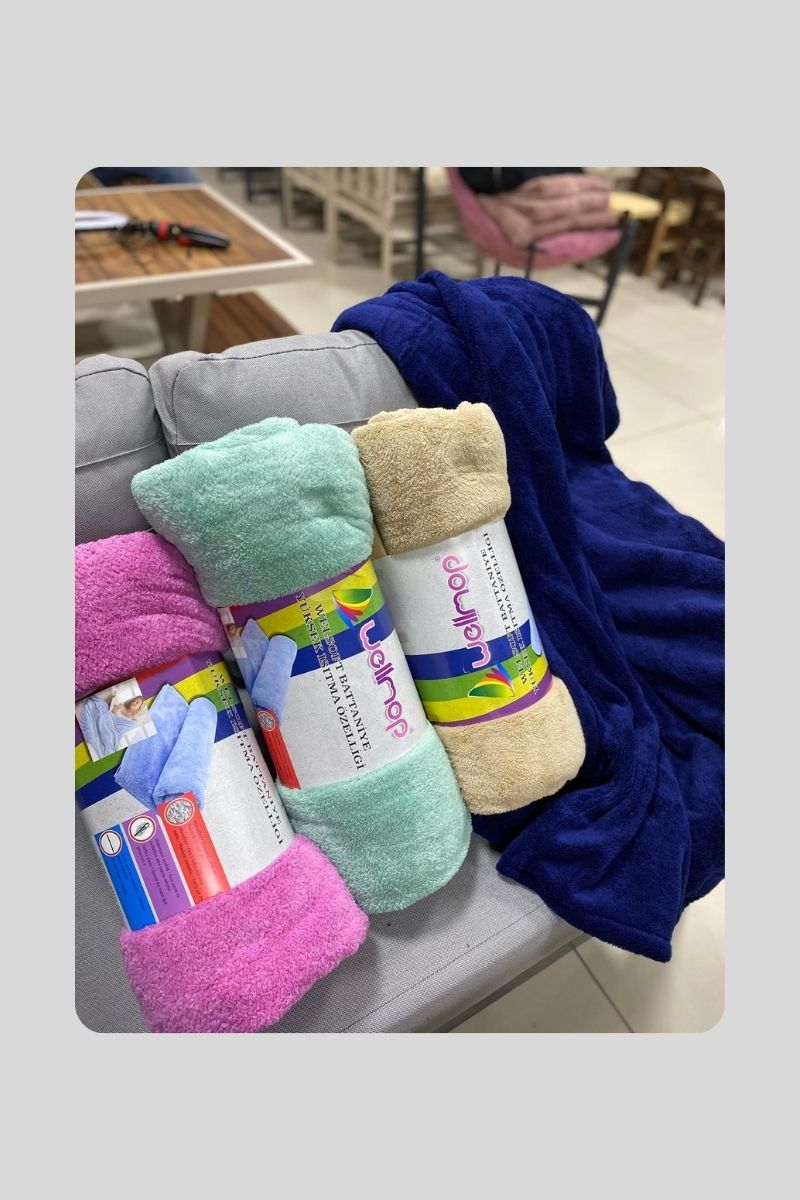 Peluş Battaniye Tek Kişilik 160X200 cm