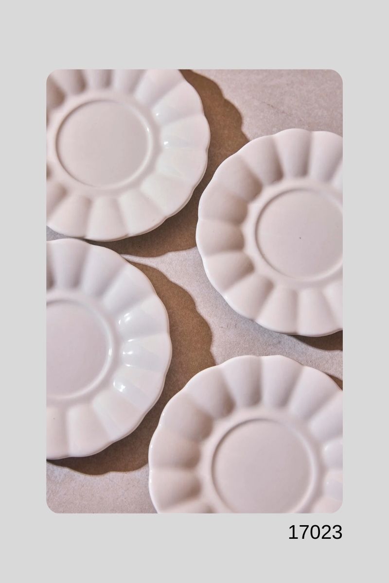 Porselen Çay Tabağı 6 Lı Pumpkin 17023