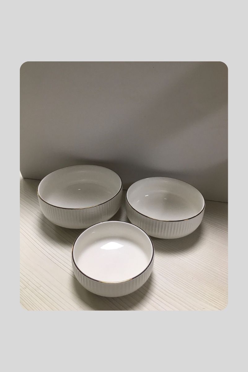 Porselen Kase Seti 3 Lü Sierra 8402