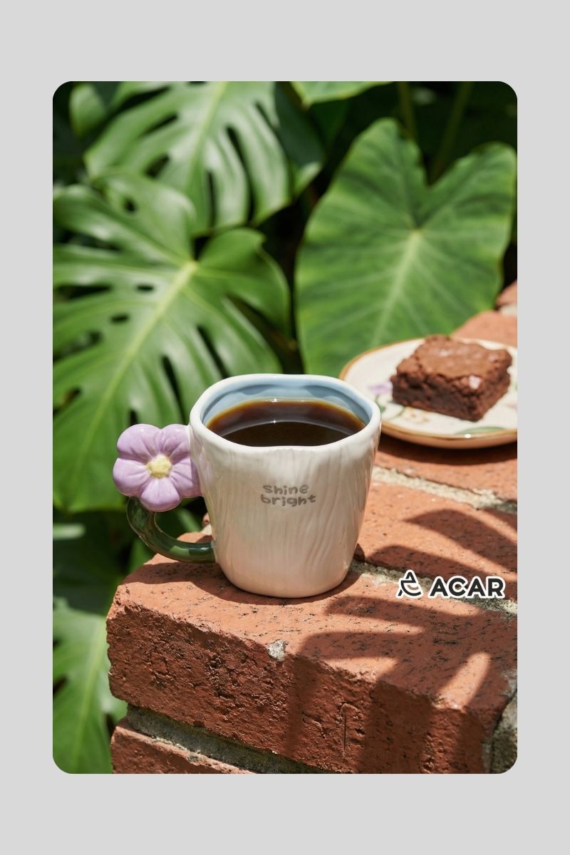 Porselen Kupa Flower 9032