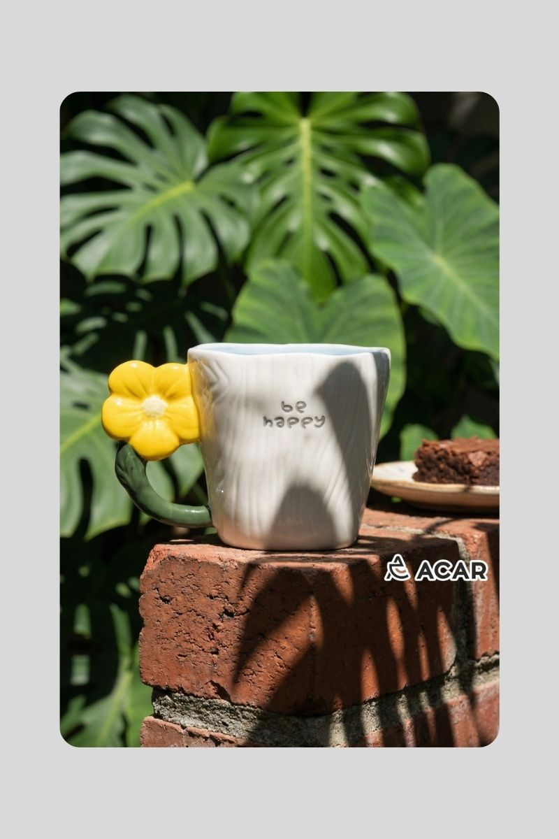 Porselen Kupa Flower 9032