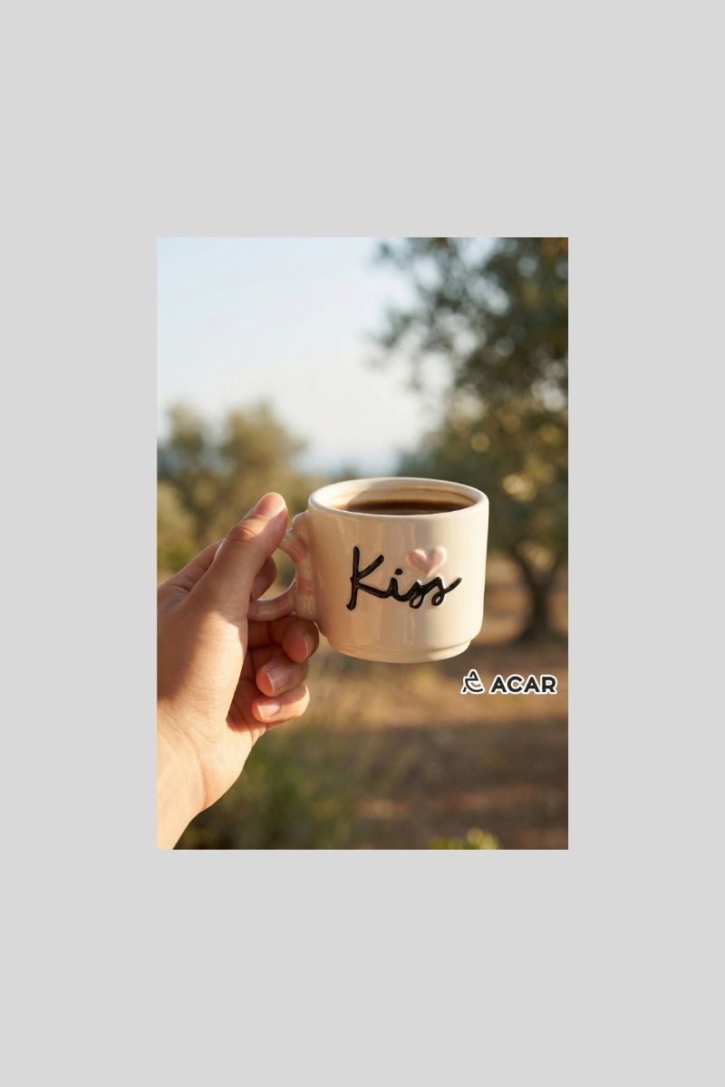 Porselen Kupa Valentine 9031