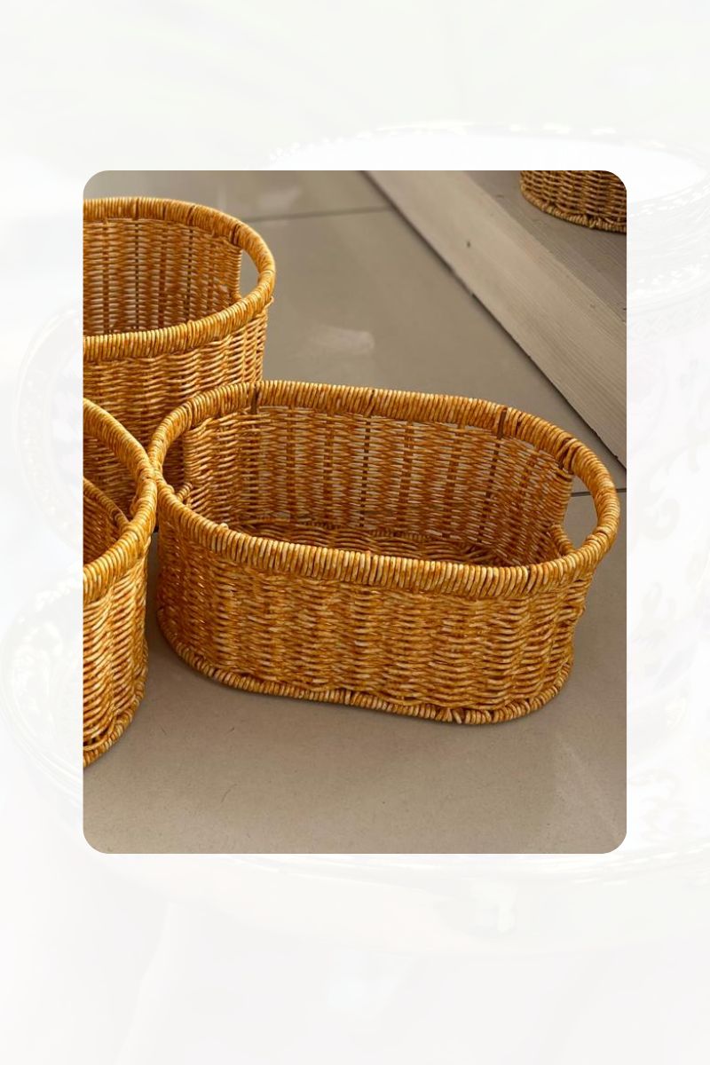 Rattan Organizer Sepet Orta