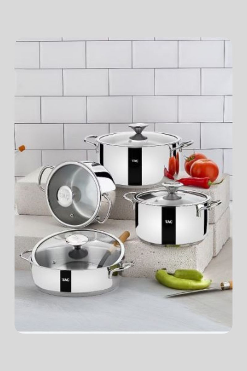 Taç Bengü Çelik Set 8 Prç 8091