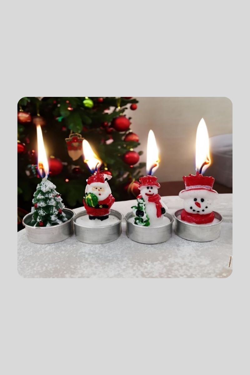 Yılbaşı Tealight Mum 4 Lü 77147